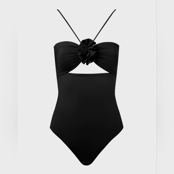 Brand New Maygel Coronel Yina Halter One-Piece Swimsuit - Picture 2 of 5